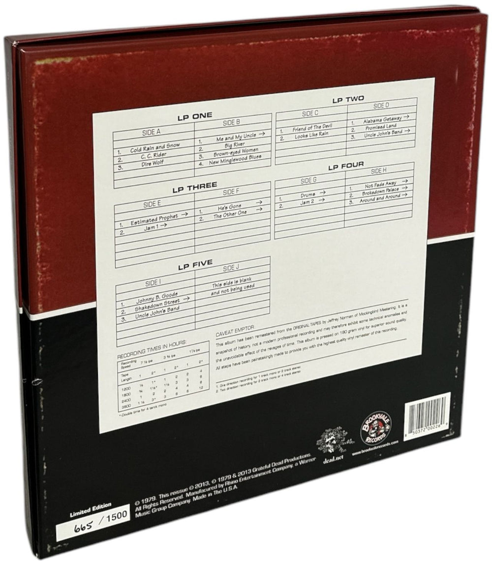 Grateful Dead Dick's Picks Volume Five US Vinyl Box Set 850372002269