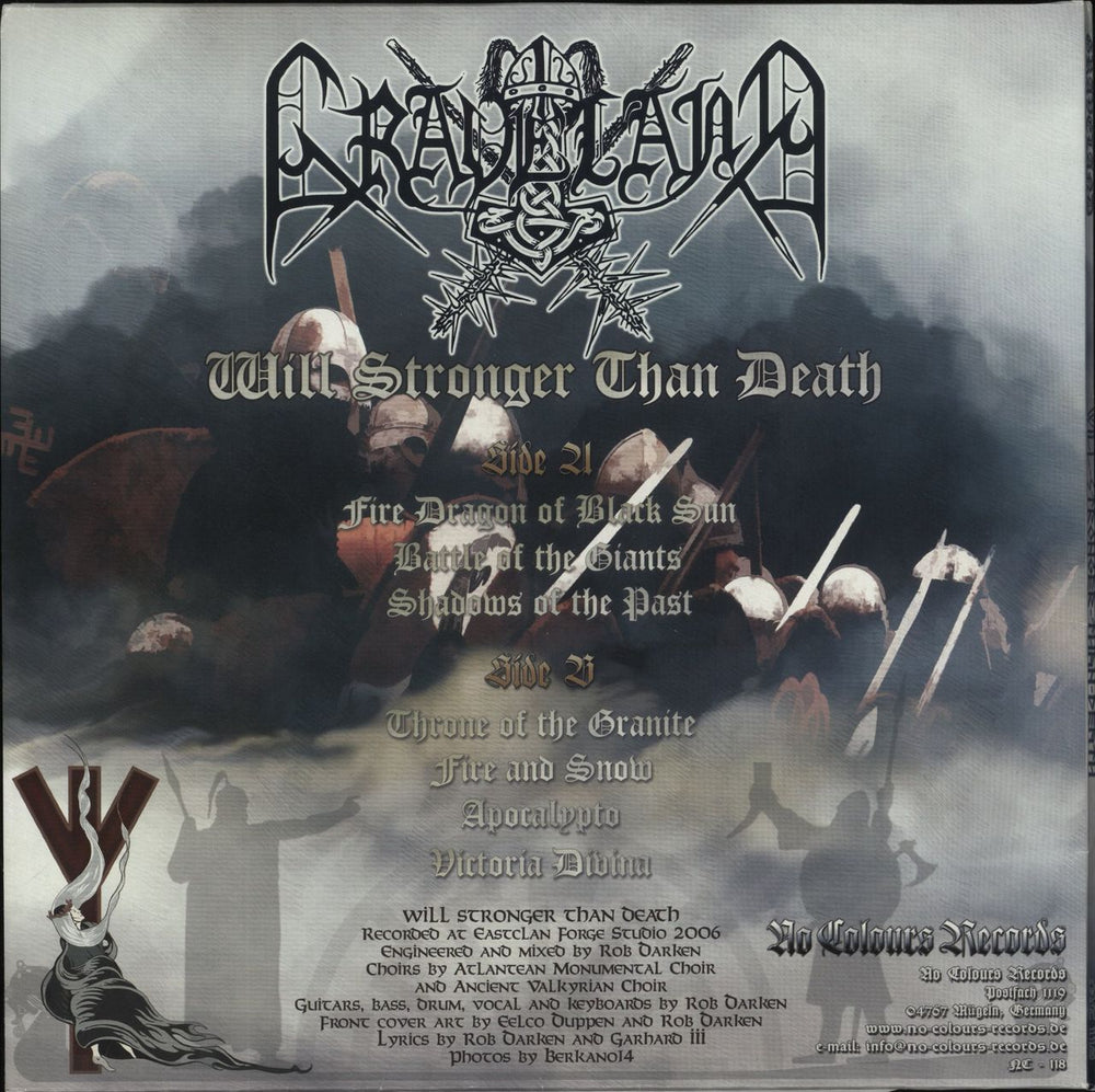 Graveland Will Stronger Than Death German vinyl LP album (LP record)