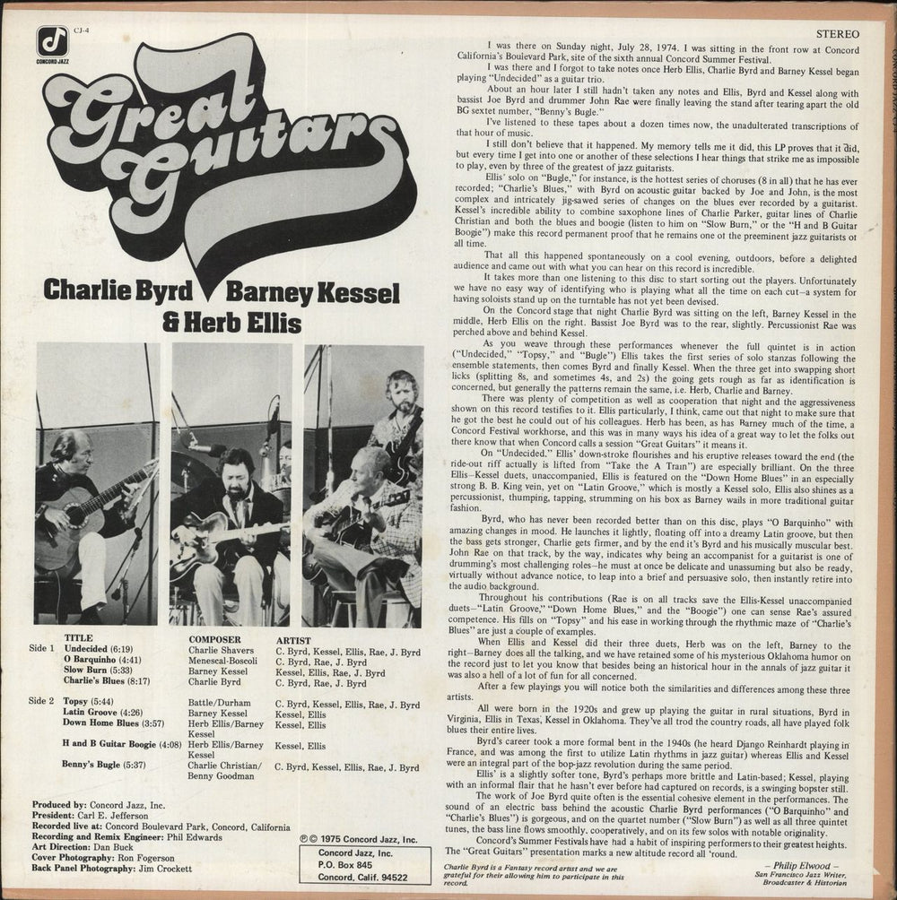 Great Guitars Great Guitars US vinyl LP album (LP record)