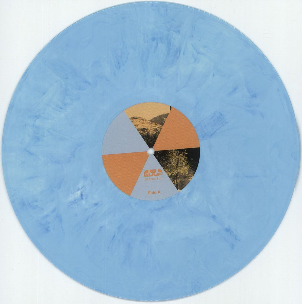 Gulp Season Sun - Blue Vinyl - Autographed UK vinyl LP album (LP record) 378LPSE874095