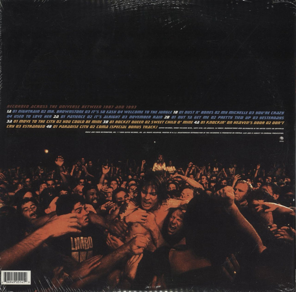 Guns N Roses Live Era '87-'93 - Sealed US 4-LP vinyl album record set 606949051419