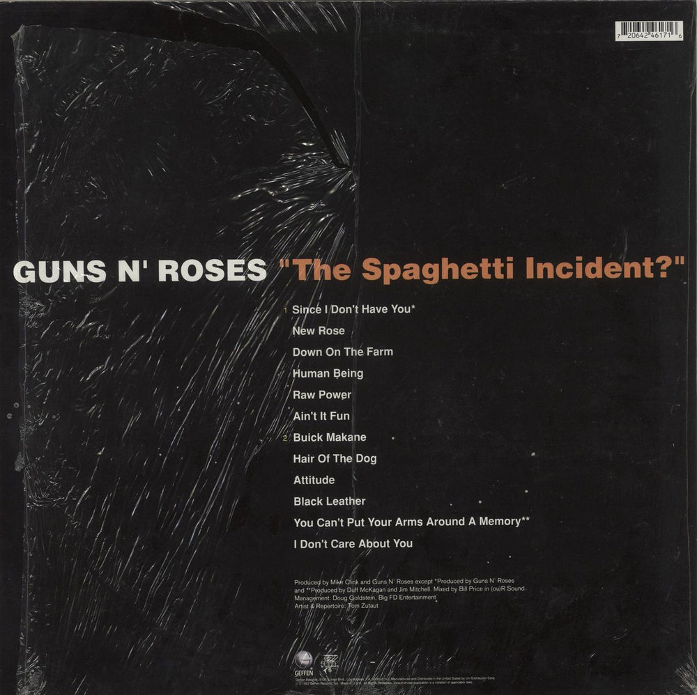 Guns N Roses The Spaghetti Incident? - Orange Vinyl - Shrink - EX US vinyl LP album (LP record) 720642461716