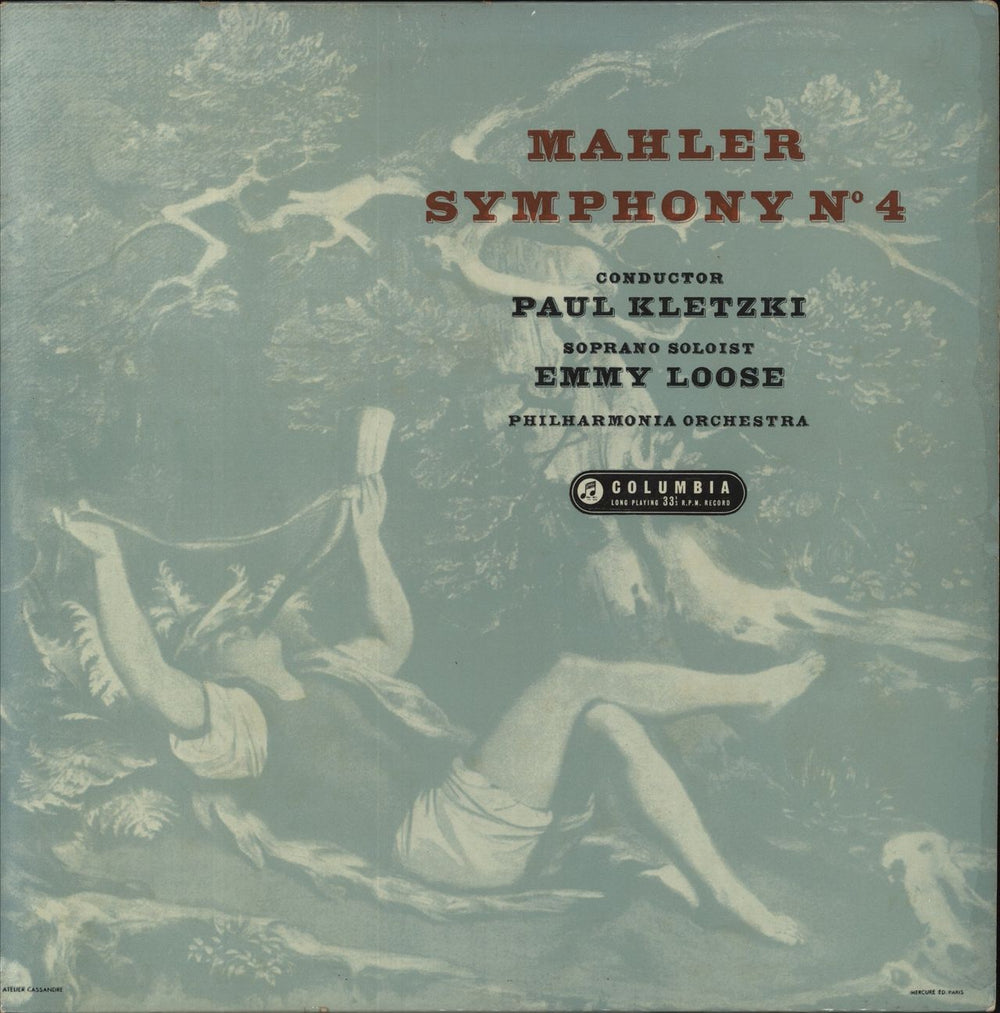 Gustav Mahler Mahler: Symphony N° 4 UK vinyl LP album (LP record) 33CX1541