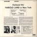 Harold Land Eastward Ho! Harold Land In New York US vinyl LP album (LP record) 025218649315