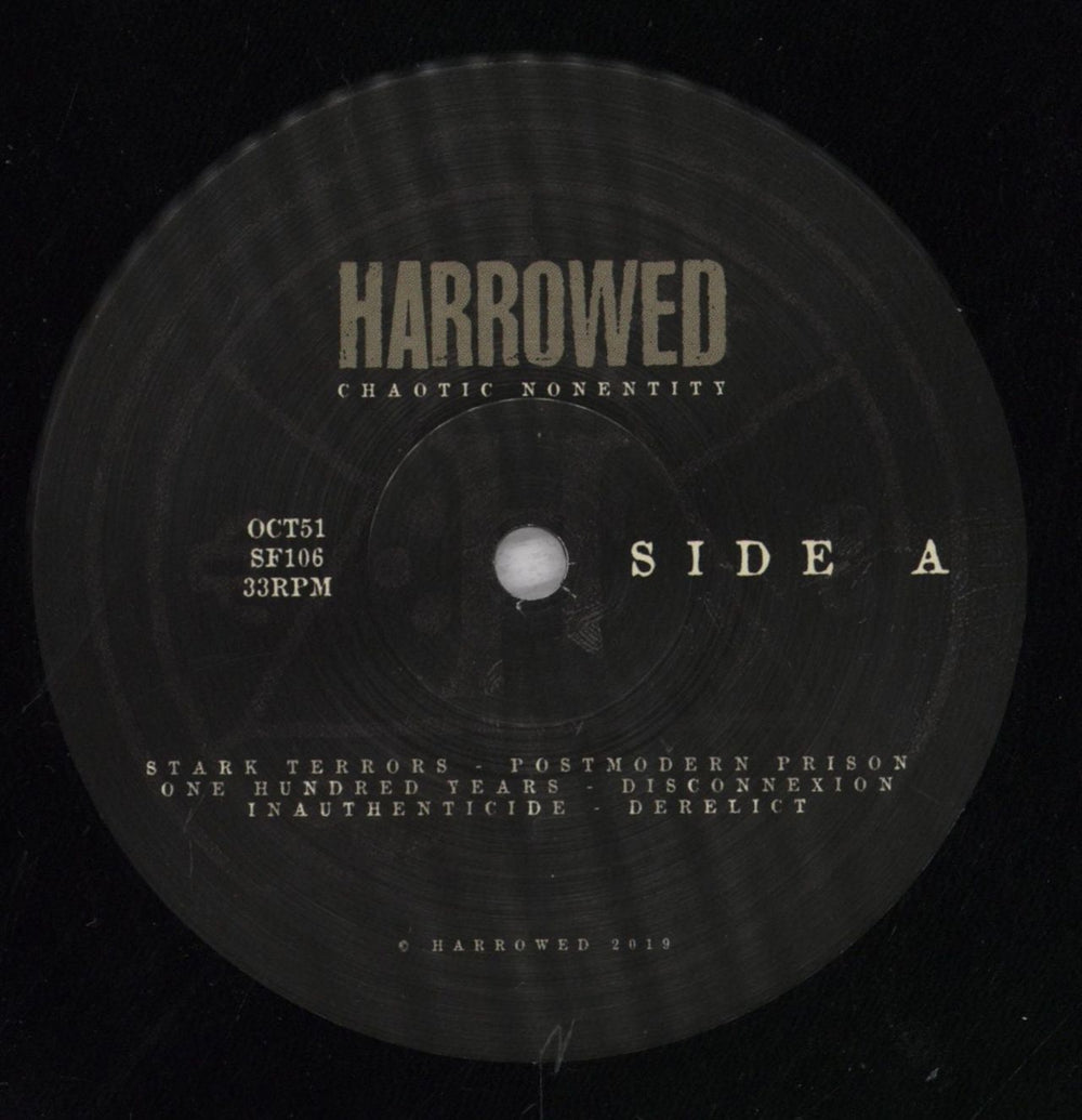 Harrowed Chaotic Nonentity UK vinyl LP album (LP record) 0CTLPCH847903