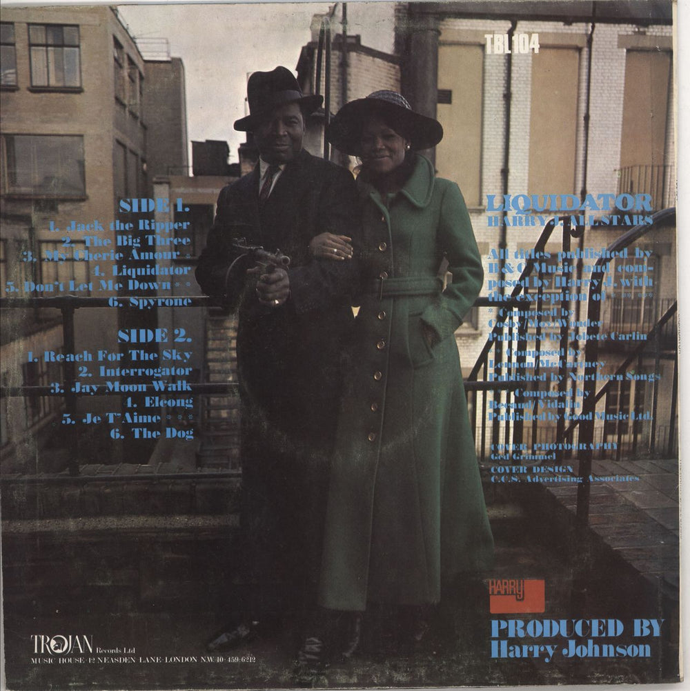 Harry J. All Stars Liquidator UK vinyl LP album (LP record) HQSLPLI590146