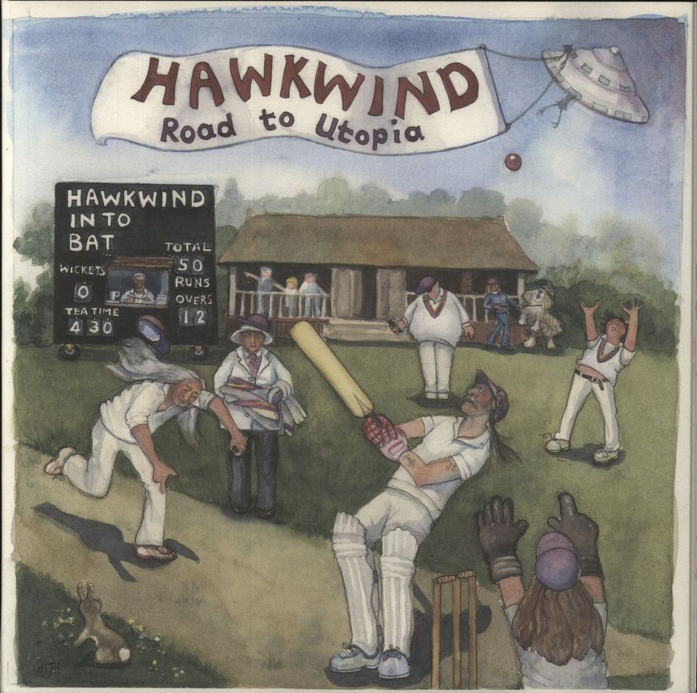 Hawkwind Road To Utopia UK vinyl LP album (LP record) BRED730