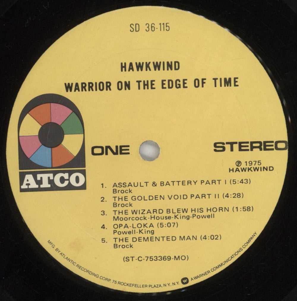 Hawkwind Warrior On The Edge Of Time US vinyl LP album (LP record) HWKLPWA853277