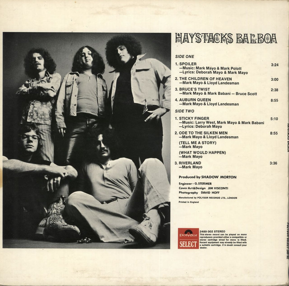 Haystacks Balboa Haystacks Balboa UK vinyl LP album (LP record)