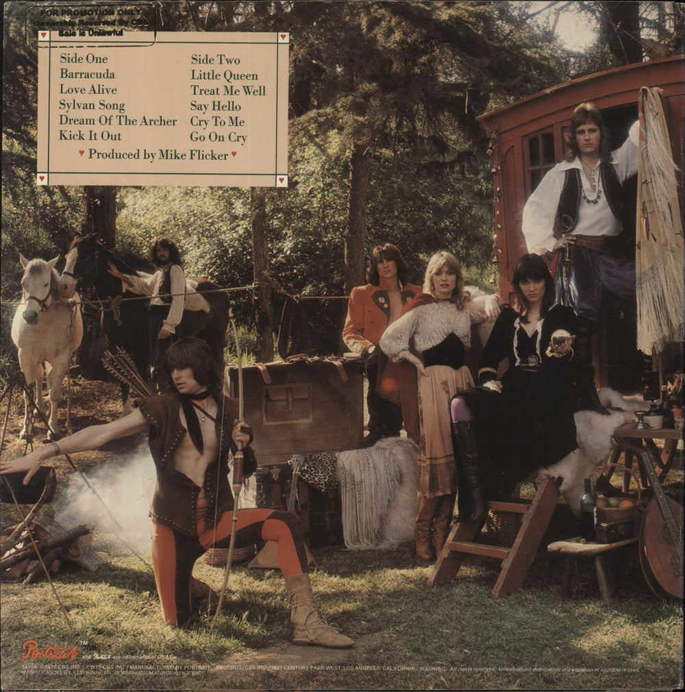 Heart Little Queen US Promo vinyl LP album (LP record)