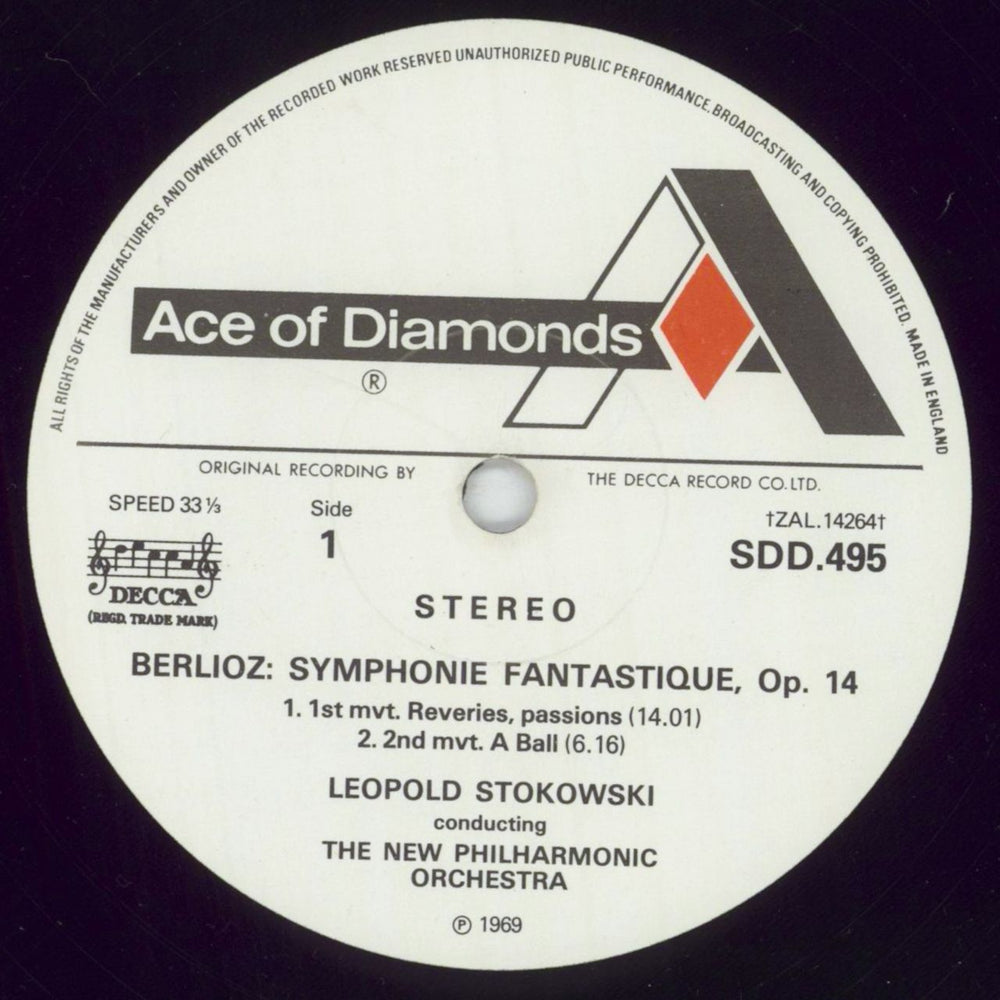 Hector Berlioz Symphonie Fantastique, Op. 14 UK vinyl LP album (LP record) B76LPSY851173