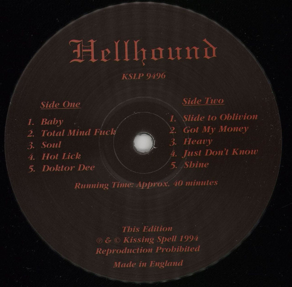 Hellhound Hellhound UK vinyl LP album (LP record) I67LPHE672164