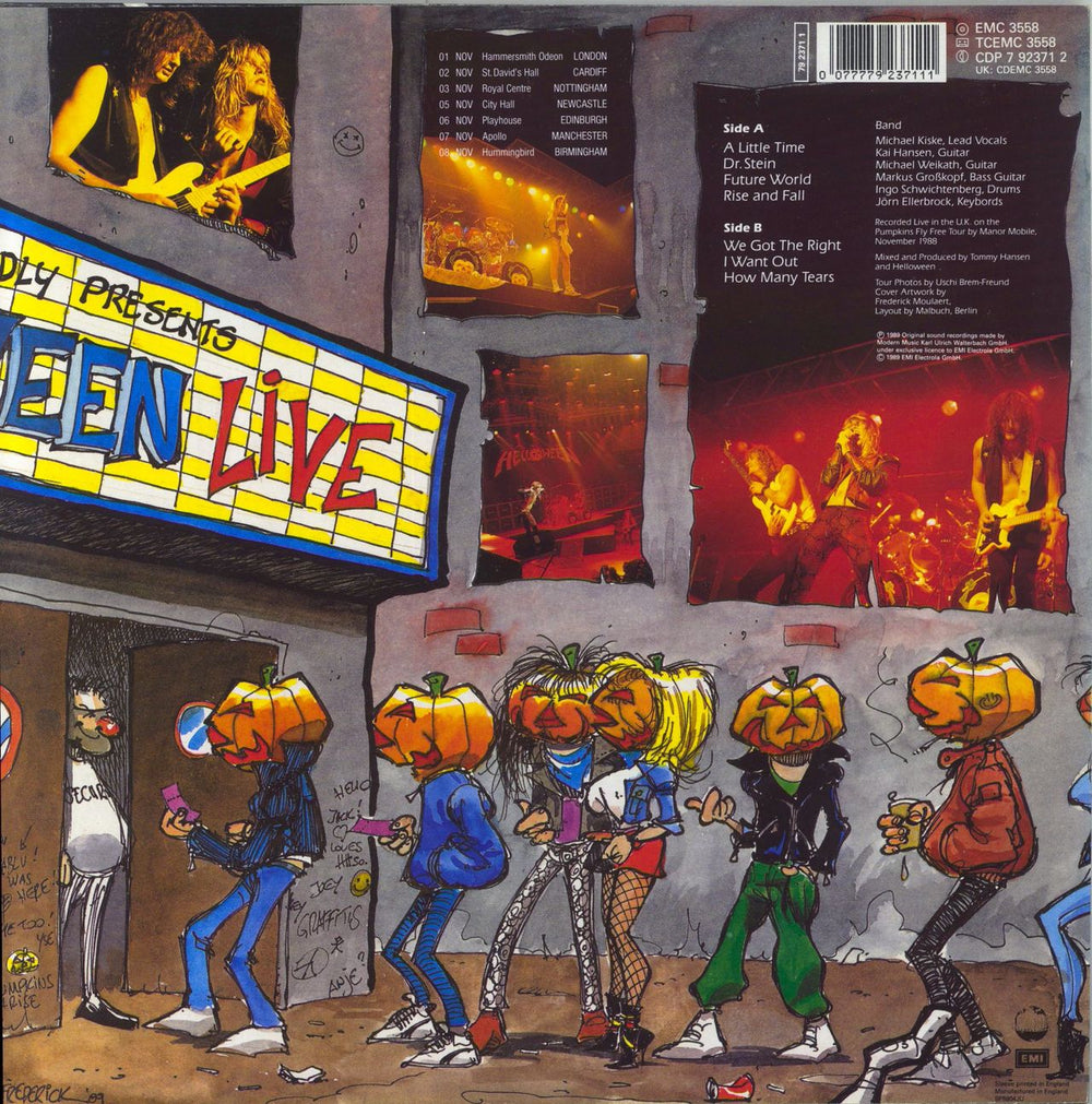 Helloween Live In The UK UK vinyl LP album (LP record) 077779237111