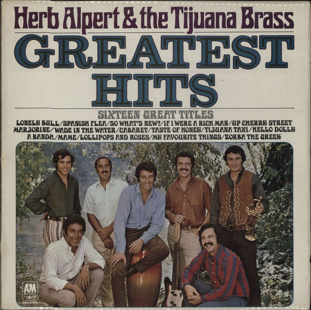 Herb Alpert Greatest Hits UK vinyl LP album (LP record) AMLS980