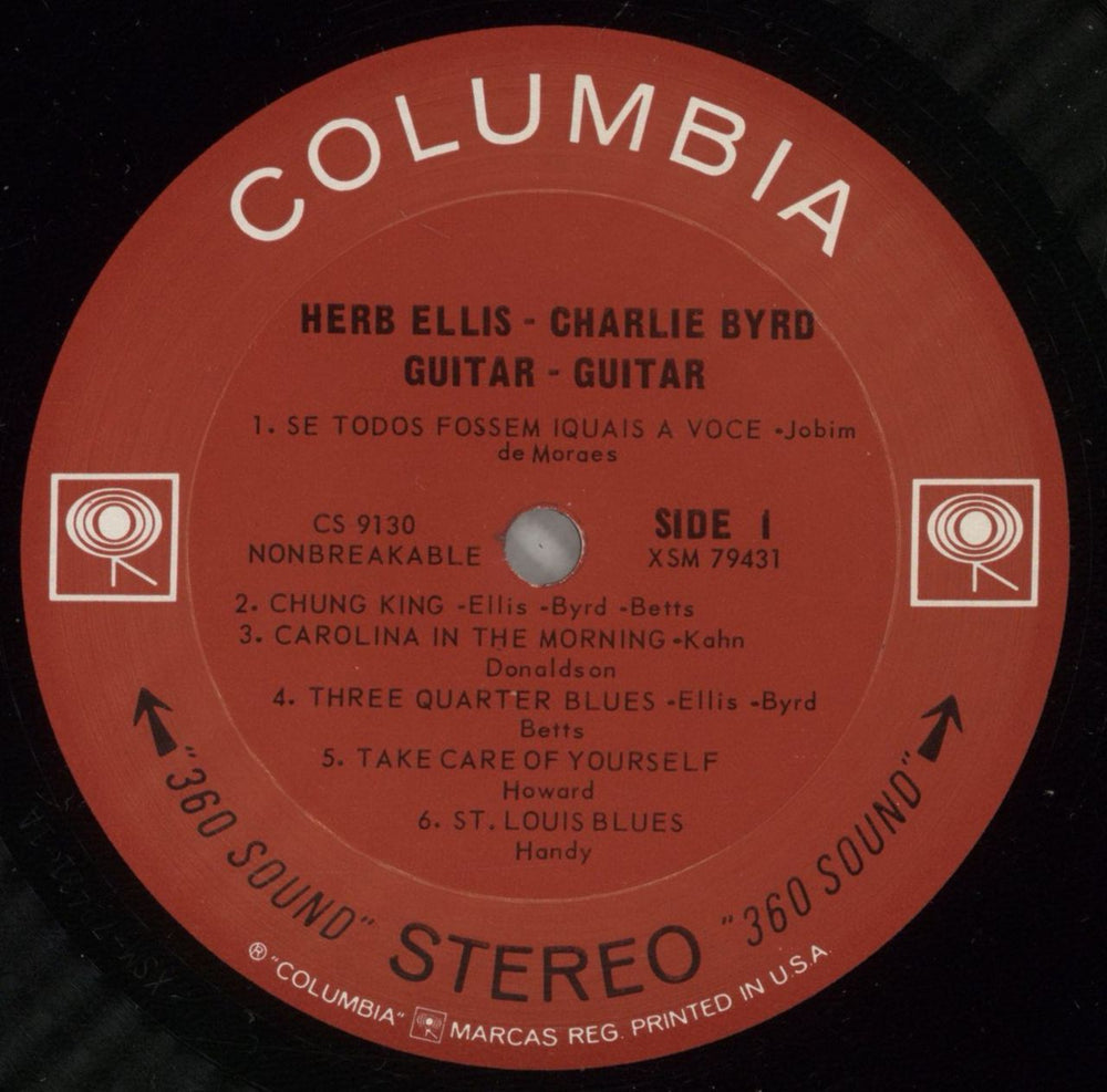 Herb Ellis & Charlie Byrd Guitar, Guitar US vinyl LP album (LP record) HYVLPGU880383