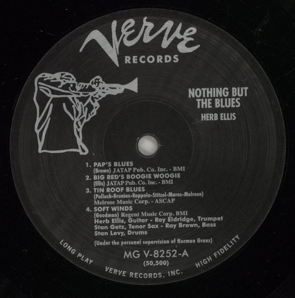Herb Ellis Nothing But The Blues German vinyl LP album (LP record) HRBLPNO874534