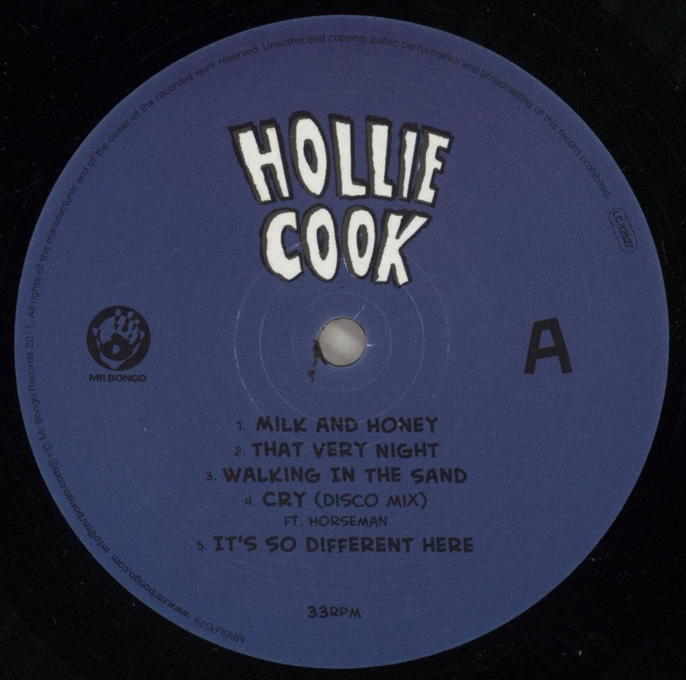 Hollie Cook Hollie Cook UK vinyl LP album (LP record) HXMLPHO877352