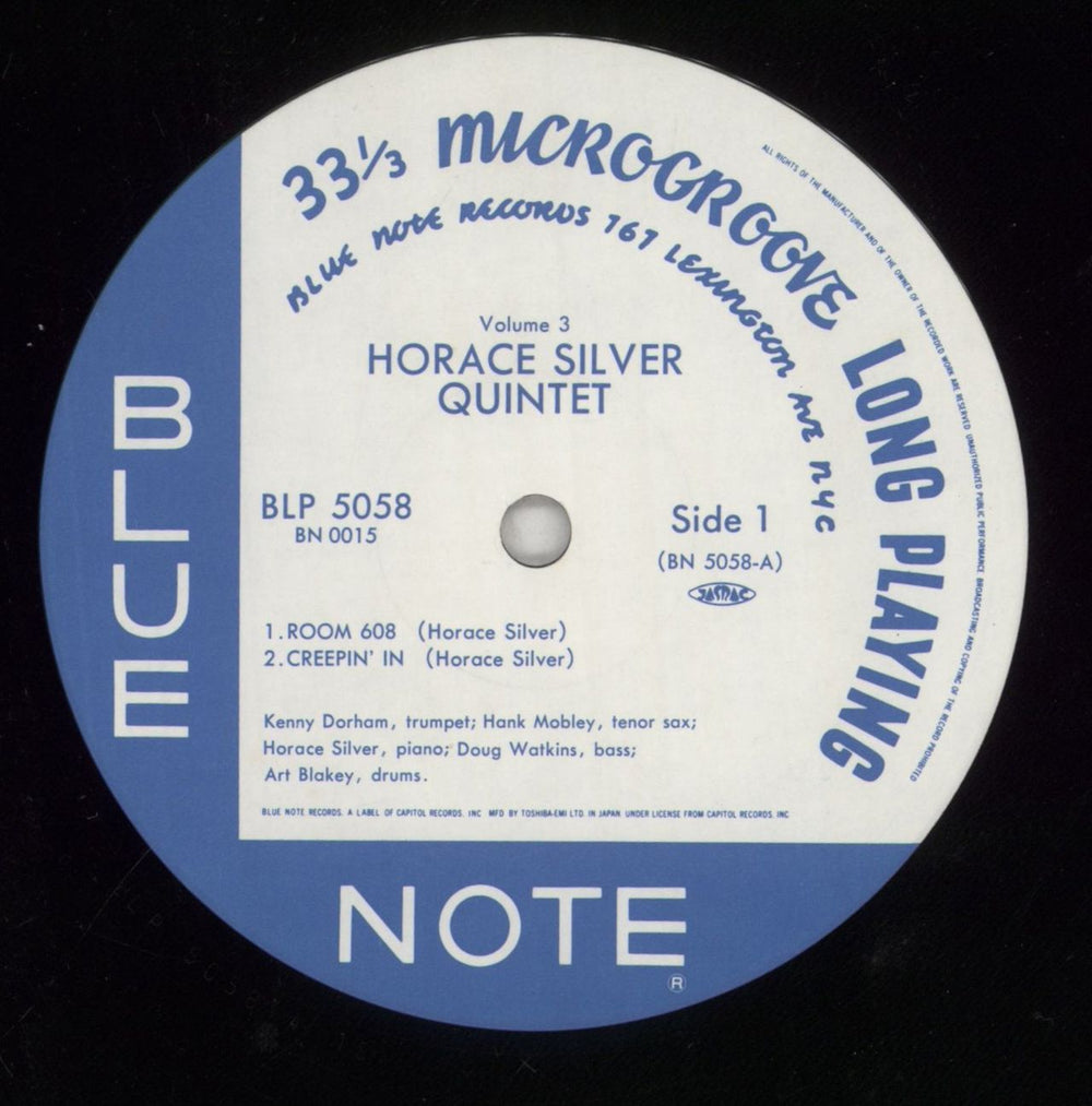 Horace Silver Horace Silver Quintet Volume 3 + Obi Japanese 10" vinyl single (10 inch record) HAO10HO855866