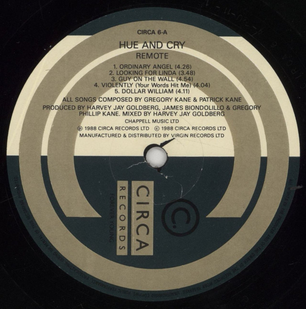Hue & Cry Remote UK vinyl LP album (LP record) HUELPRE329856