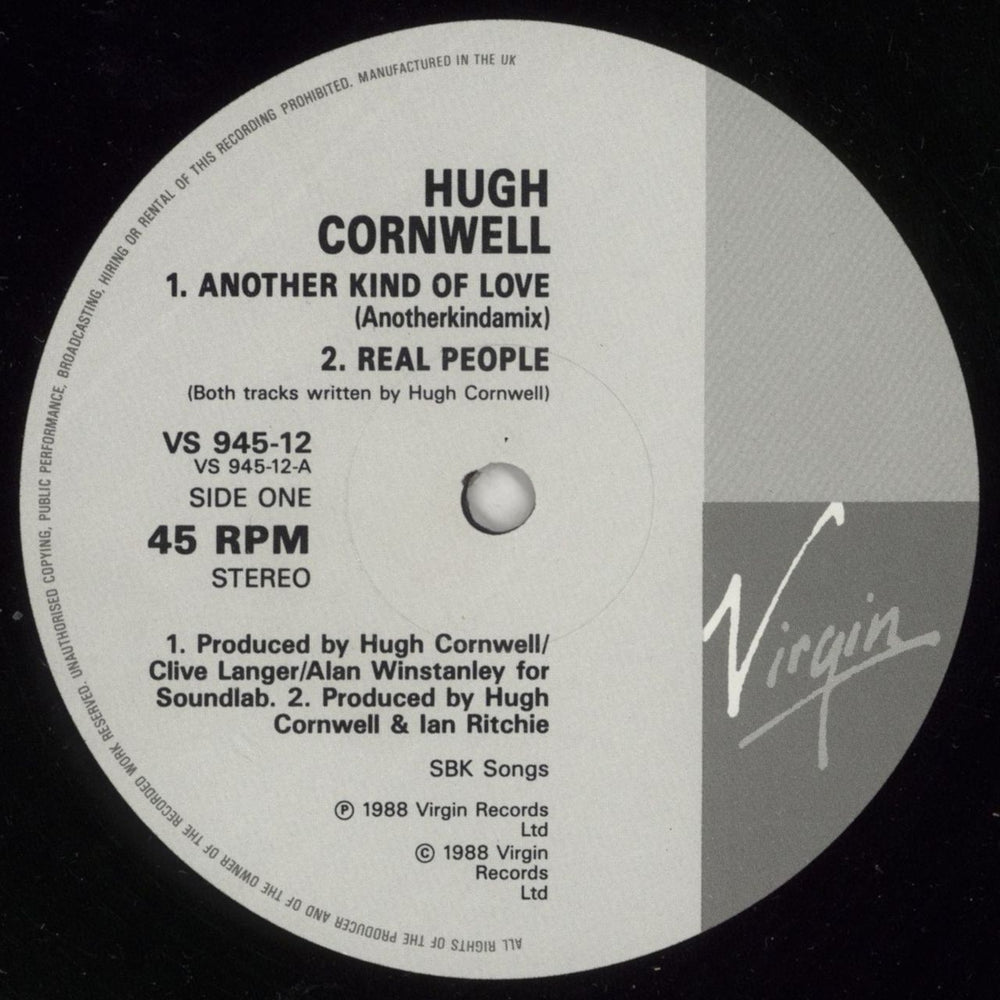 Hugh Cornwell Another Kind Of Love UK 12" vinyl single (12 inch record / Maxi-single) HUG12AN58562
