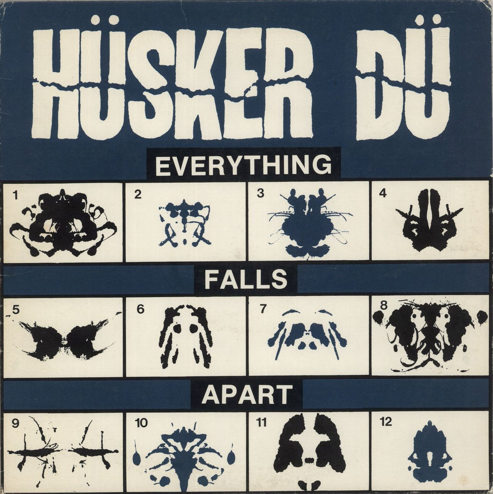 Husker Du Everything Falls Apart - VG US vinyl LP album (LP record) REFLEXD