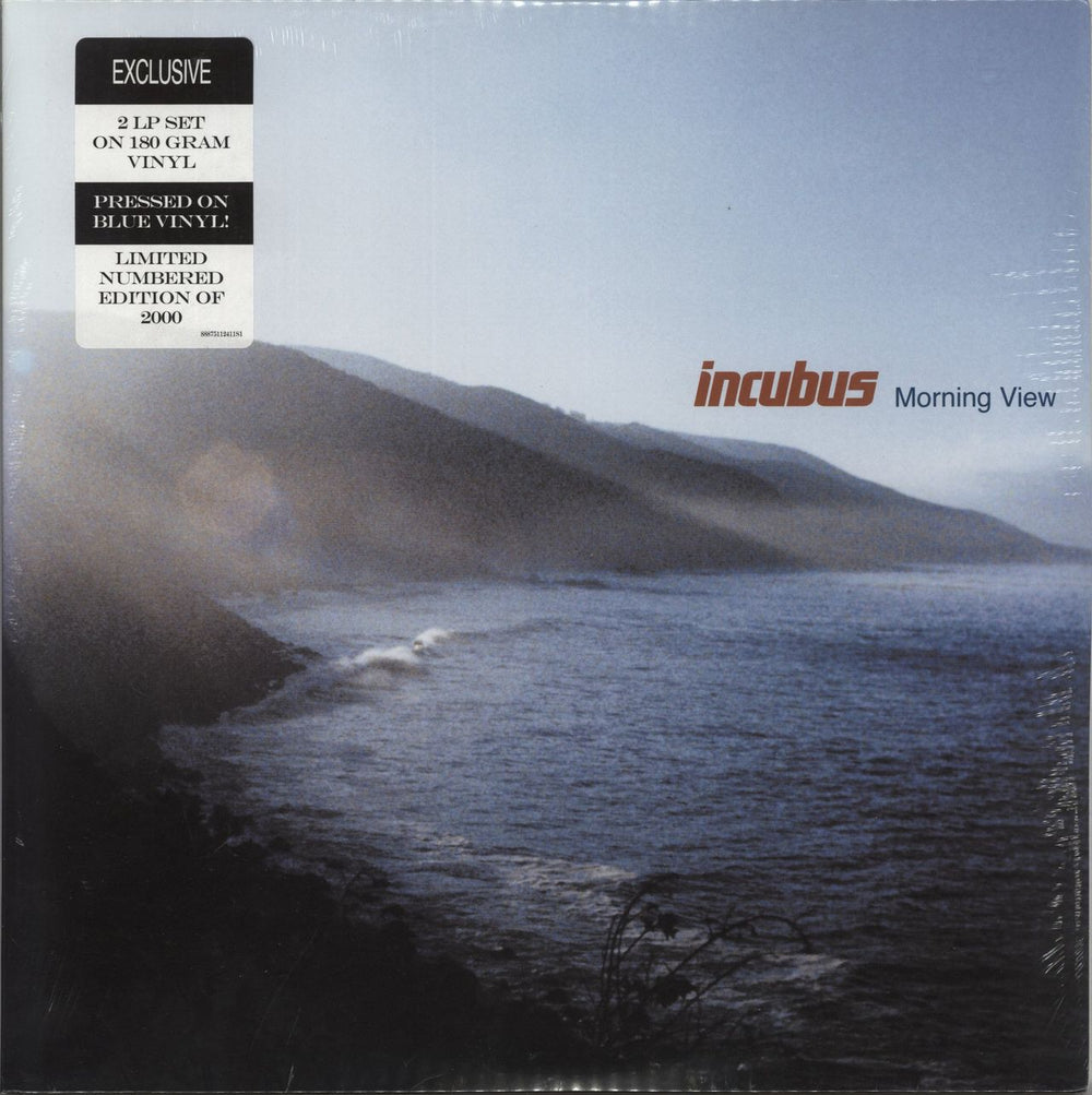Incubus Morning View - 180 Gram Blue Vinyl - Numbered - Sealed US 2-LP vinyl record set (Double LP Album) 88765404101
