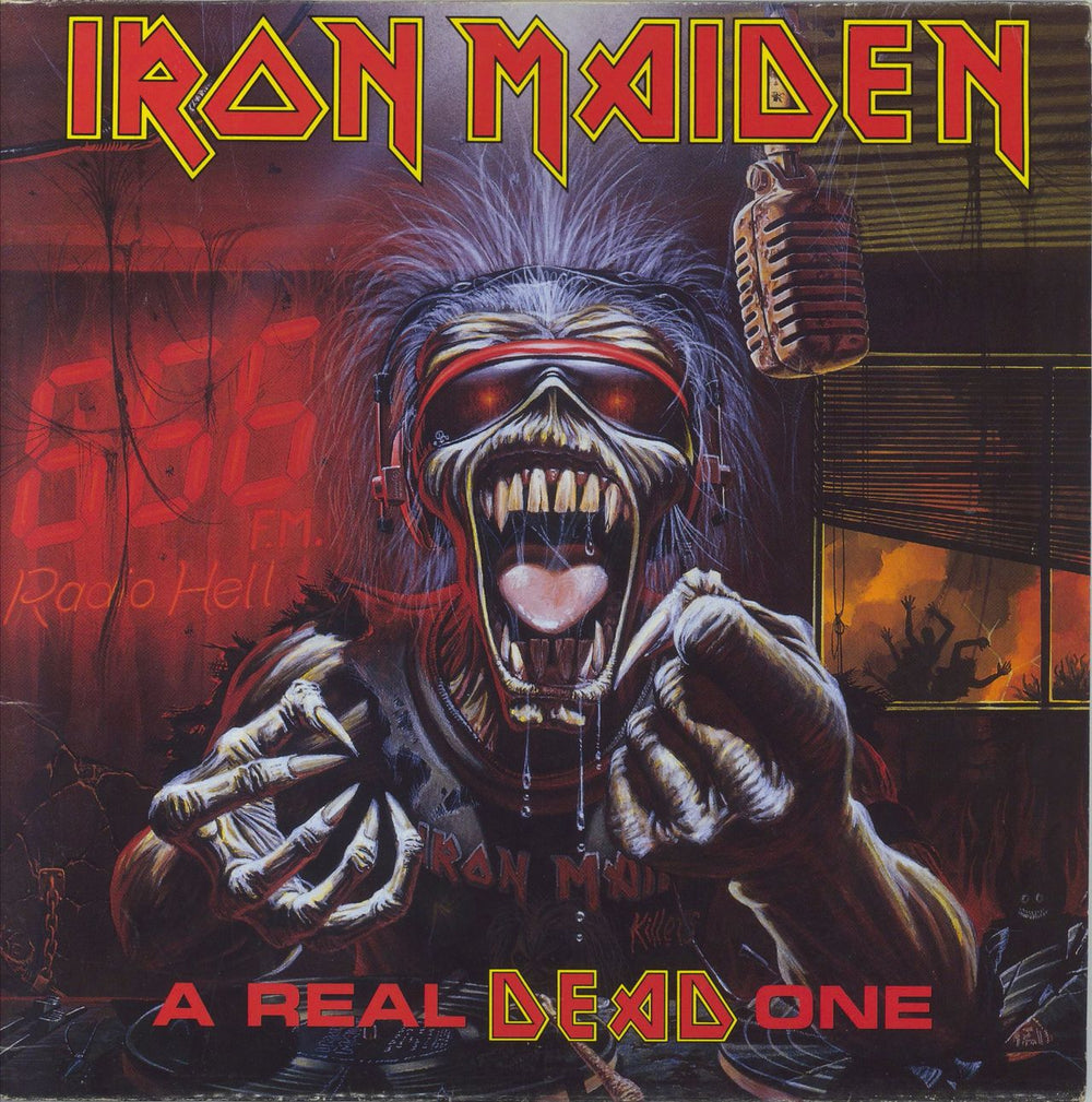 Iron Maiden A Real DEAD One - EX UK vinyl LP album (LP record) EMD1048