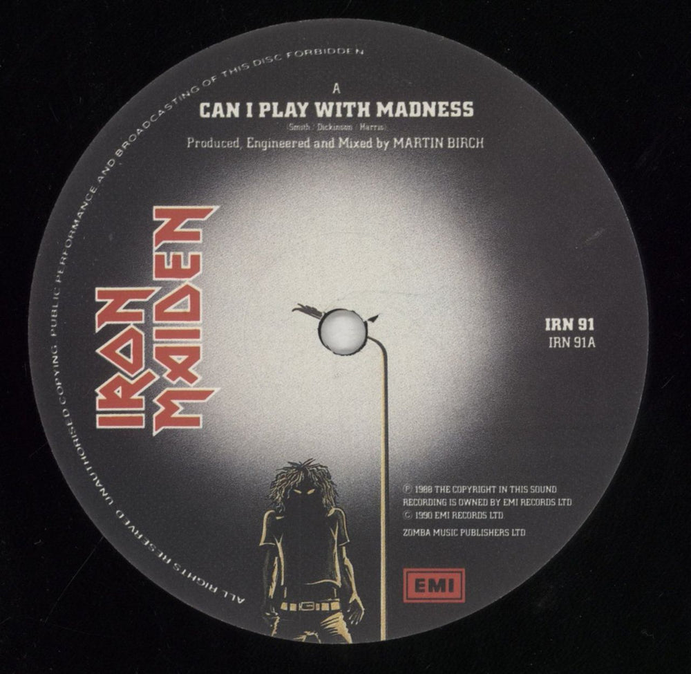 Iron Maiden Can I Play With Madness / The Evil That Men Do - VG UK 12" vinyl single (12 inch record / Maxi-single) IRO12CA856303
