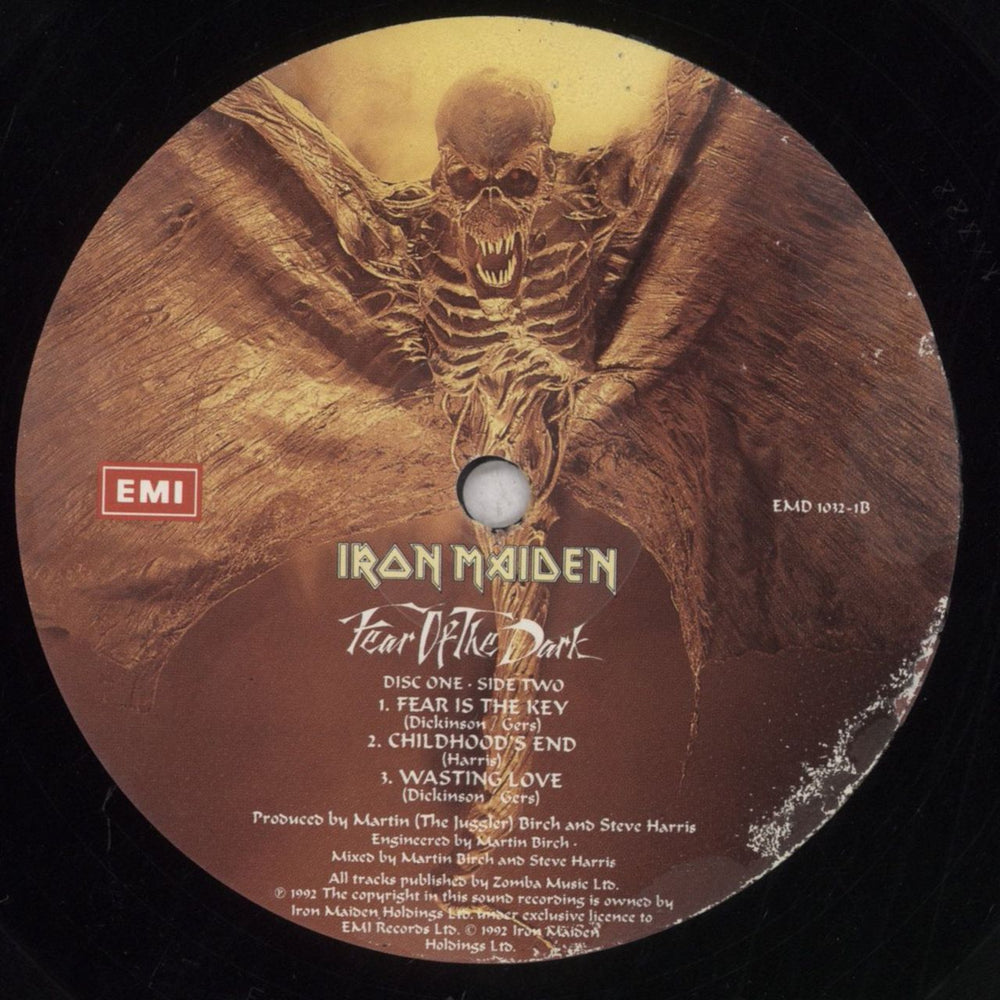 Iron Maiden Fear Of The Dark - EX UK 2-LP vinyl record set (Double LP Album) IRO2LFE713723