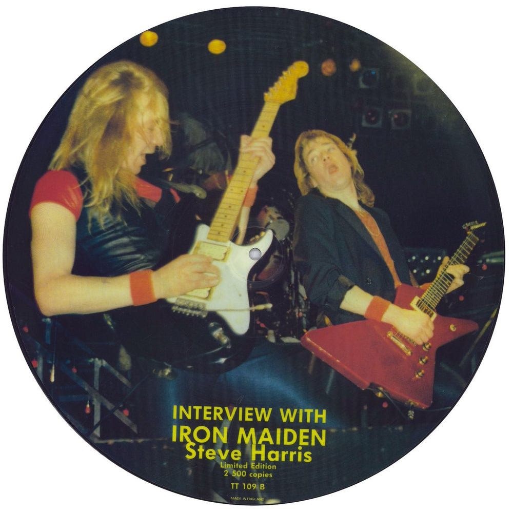 Iron Maiden Interview With Steve Harris UK picture disc LP (vinyl picture disc album)