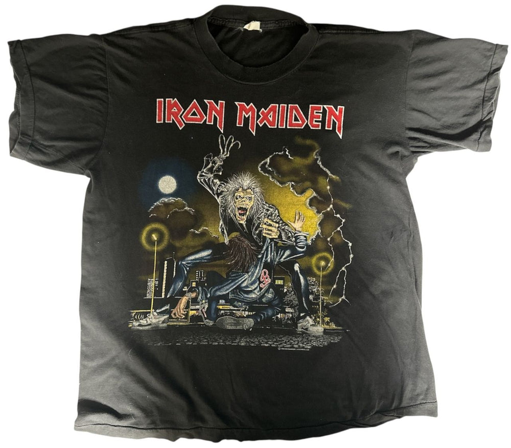 Iron Maiden No Prayer On The Road - Vintage Original UK t-shirt T-SHIRT