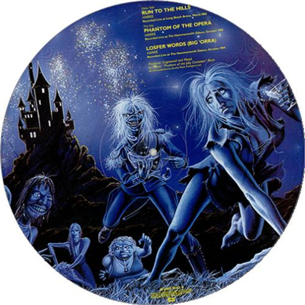 Iron Maiden Run To The Hills UK 12" vinyl picture disc (12 inch picture record) IRO2PRU00698