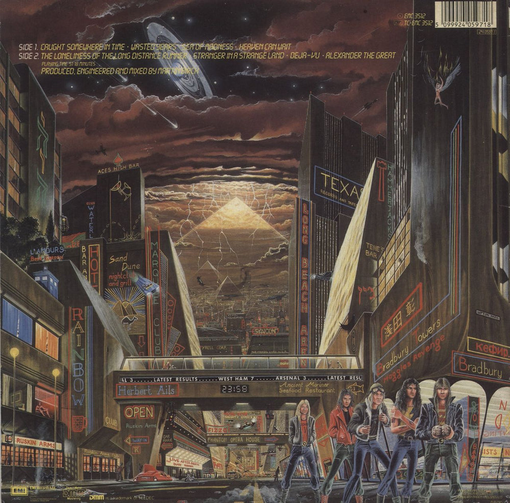 Iron Maiden Somewhere In Time - VG UK vinyl LP album (LP record) 5099924059718