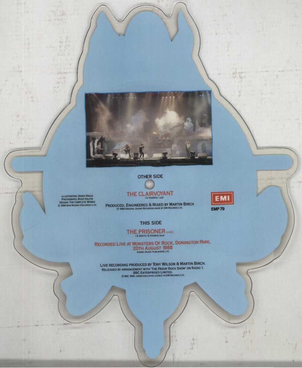 Iron Maiden The Clairvoyant UK shaped picture disc (picture disc vinyl record) 5099920302702