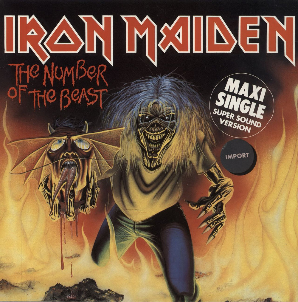 Iron Maiden The Number Of The Beast Dutch 12" vinyl single (12 inch record / Maxi-single) 1AK052-1076386