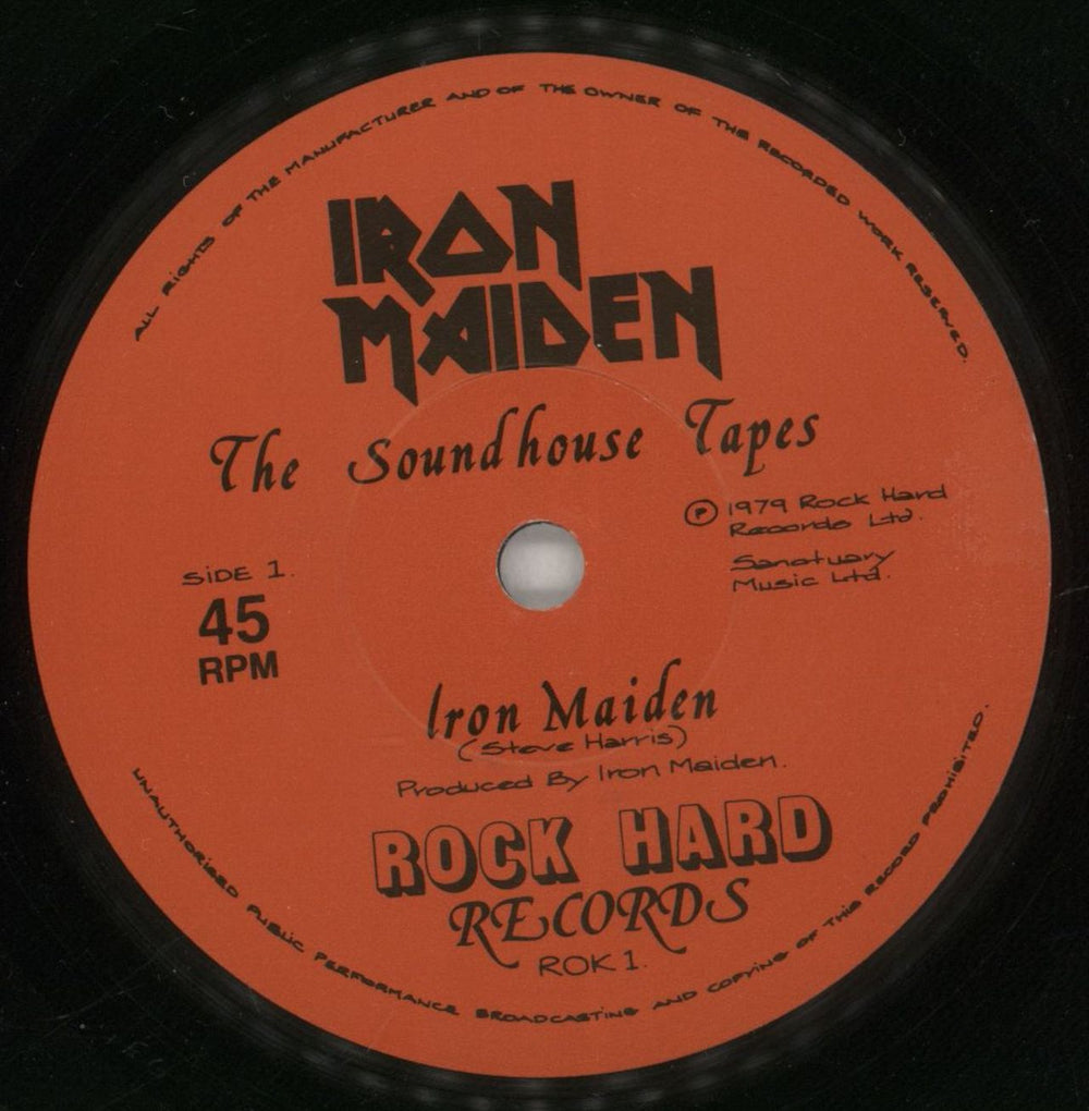 Iron Maiden The Soundhouse Tapes - P/S - VG UK 7" vinyl single (7 inch record / 45) IRO07TH563740