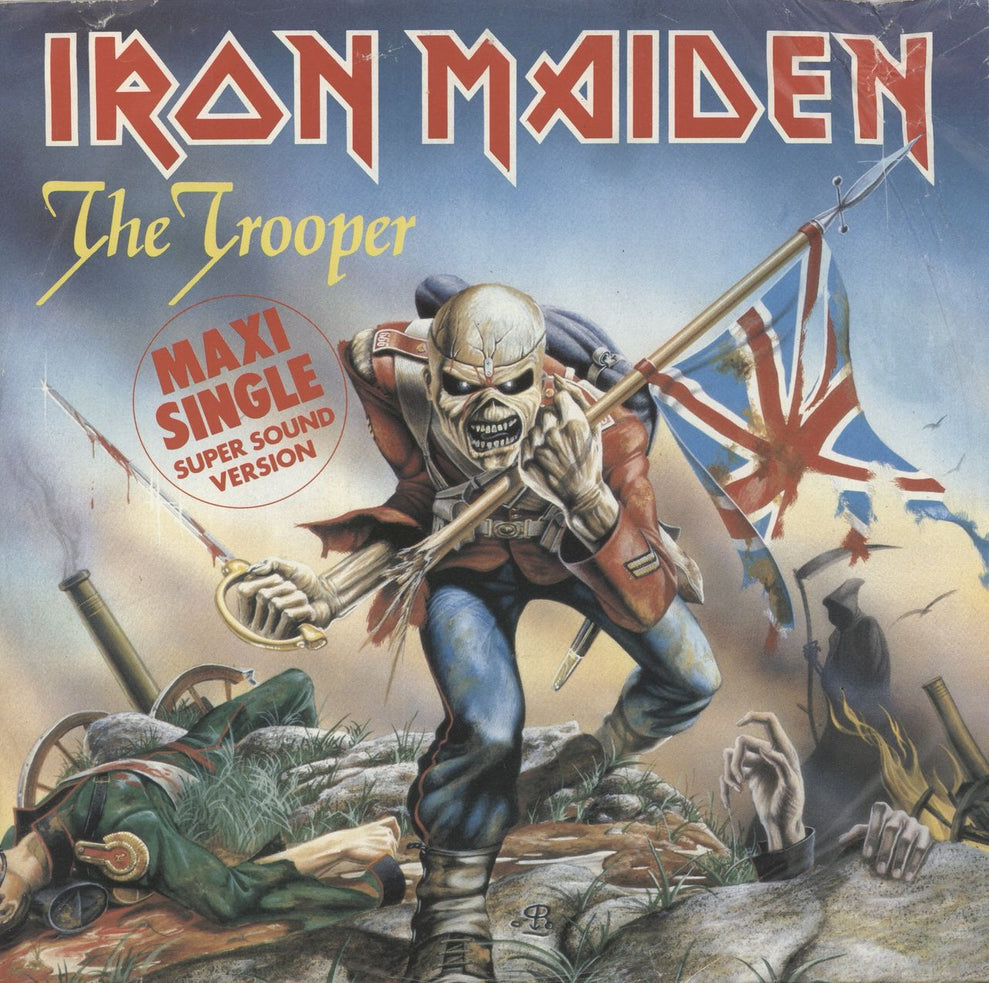 Iron Maiden The Trooper - VG German 12" vinyl single (12 inch record / Maxi-single) 1CK0521077646