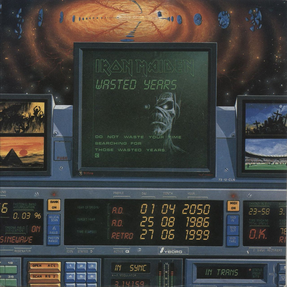 Iron Maiden Wasted Years Dutch 7" vinyl single (7 inch record / 45) 006-2014167