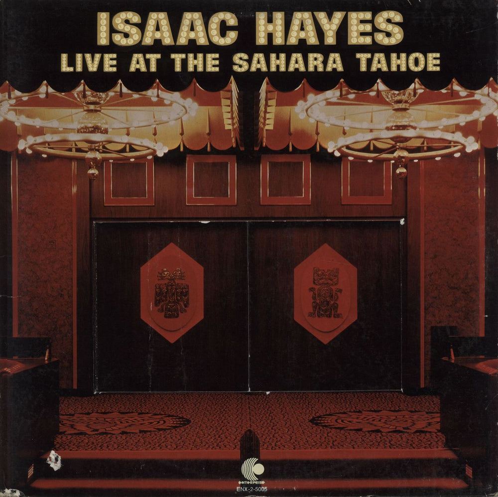 Isaac Hayes Live At The Sahara Tahoe US 2-LP vinyl record set (Double LP Album) ENX-2-5005