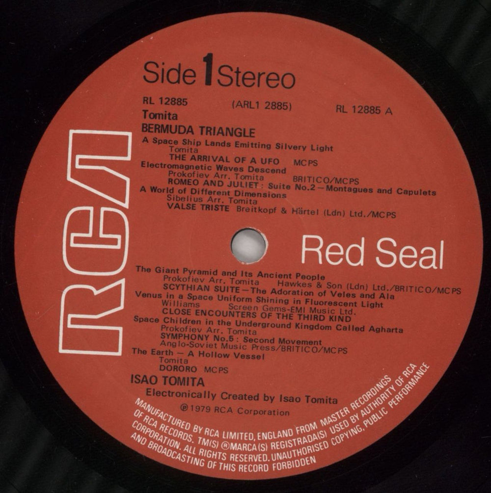 Isao Tomita The Bermuda Triangle UK vinyl LP album (LP record) TMTLPTH77984