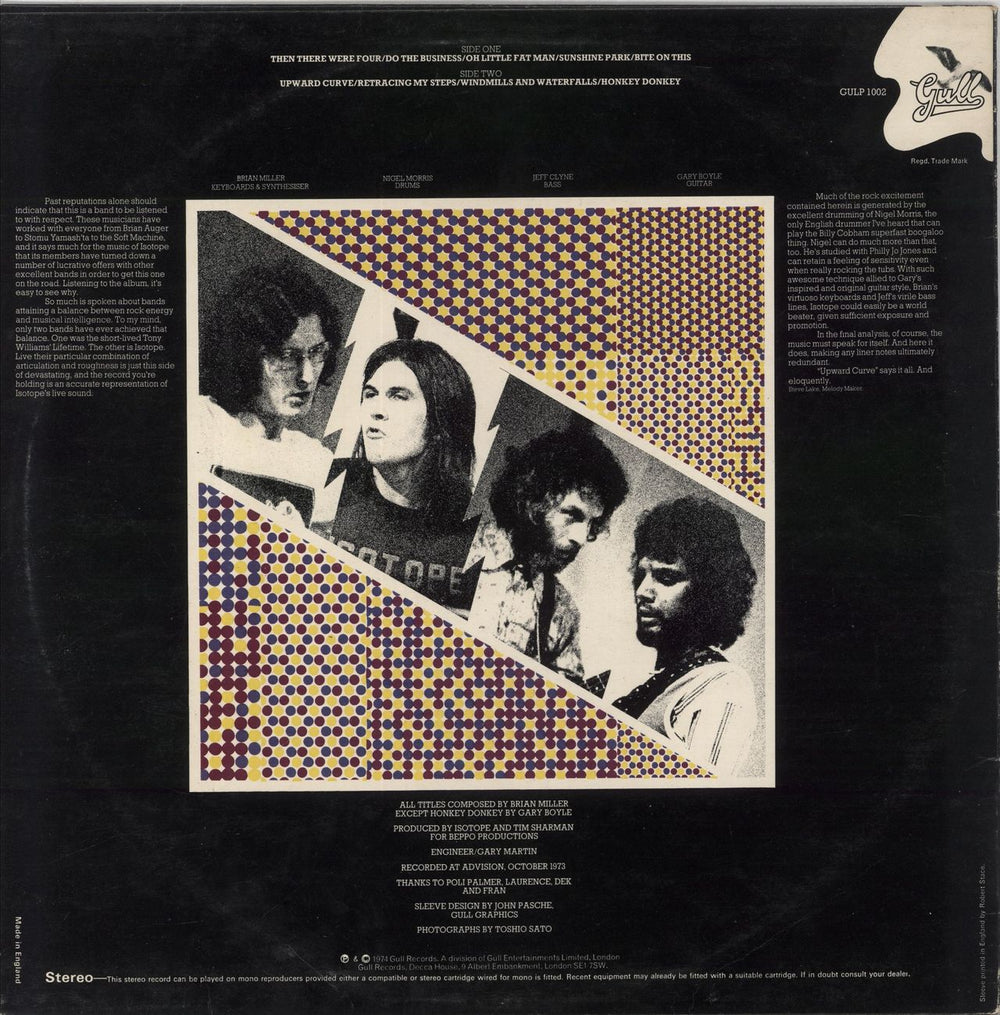 Isotope Isotope UK vinyl LP album (LP record)