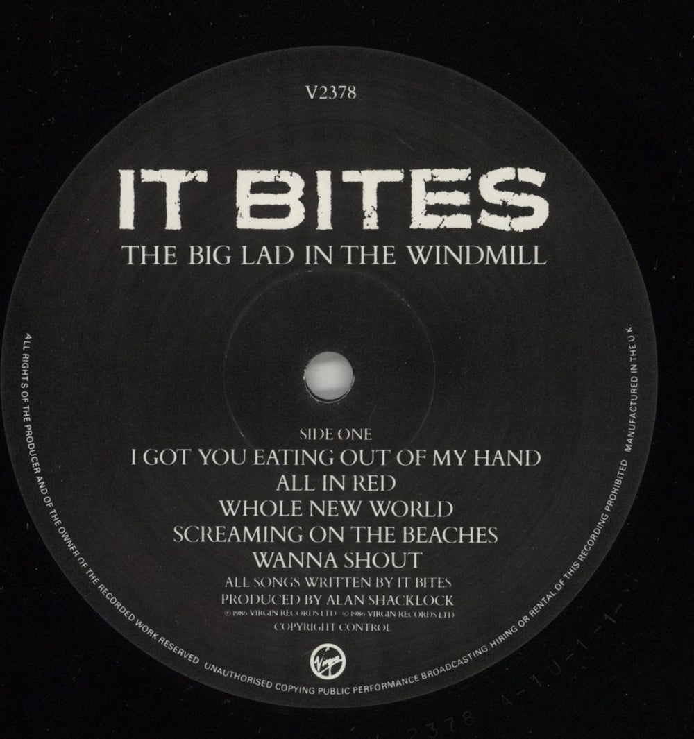 It Bites The Big Lad In The Windmill UK vinyl LP album (LP record) ITBLPTH452664