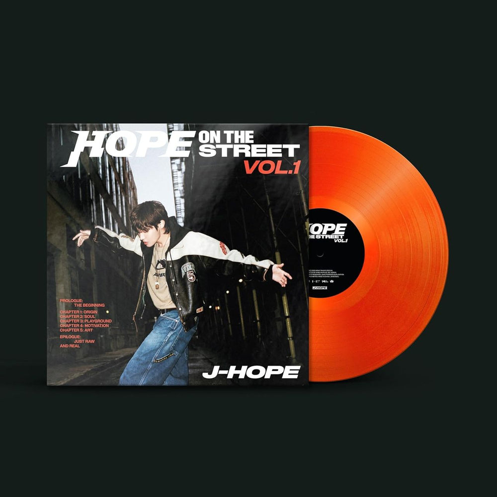 J-Hope Hope On The Street Vol.1 - Translucent Orange Vinyl + Bonus Memorabilia Items Korean vinyl LP album (LP record) BHE0553