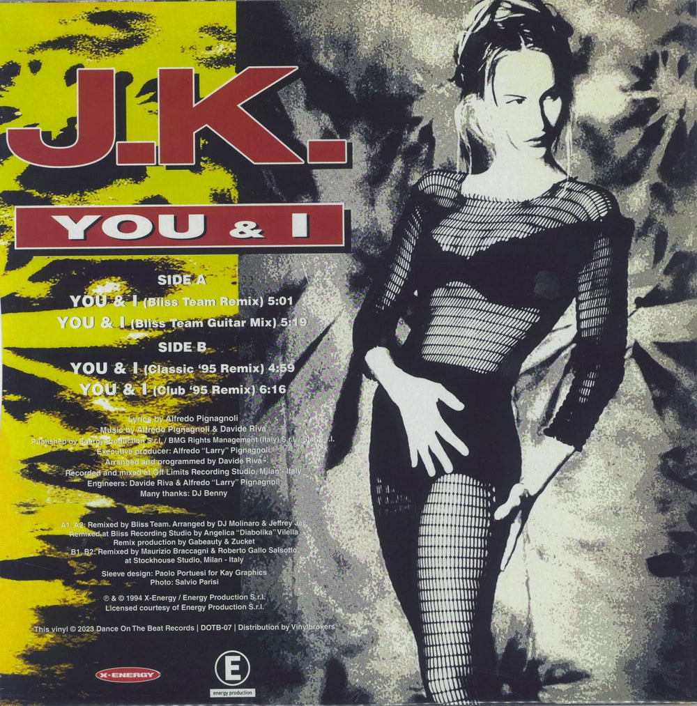 J.K. You & I Remix '95 - White Vinyl Italian 12" vinyl single (12 inch record / Maxi-single)