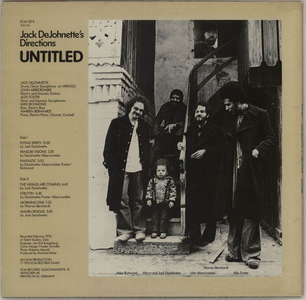 Jack DeJohnette Untitled German vinyl LP album (LP record)