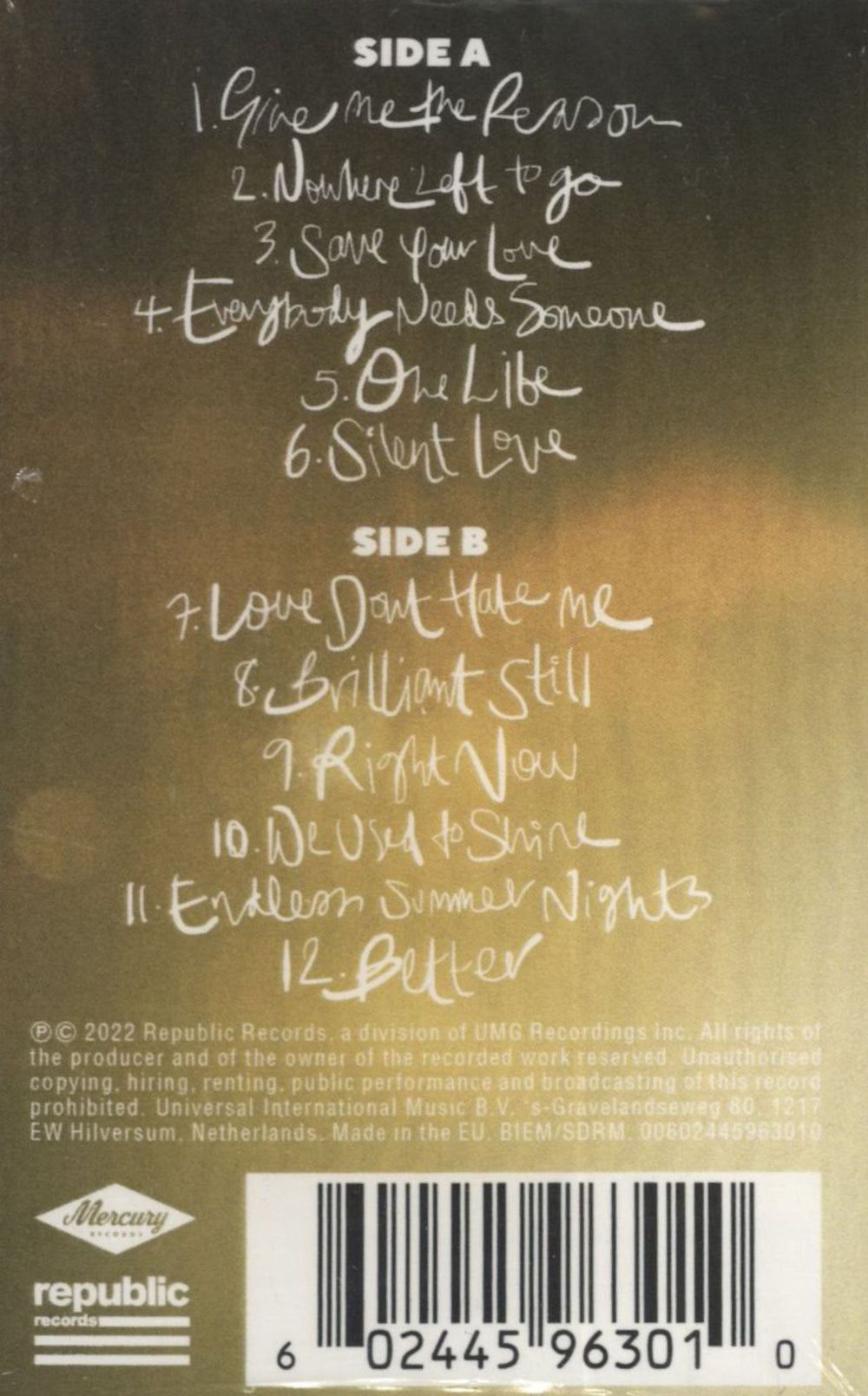 James Bay Leap - Black Cassette - Sealed UK cassette album 602445963010