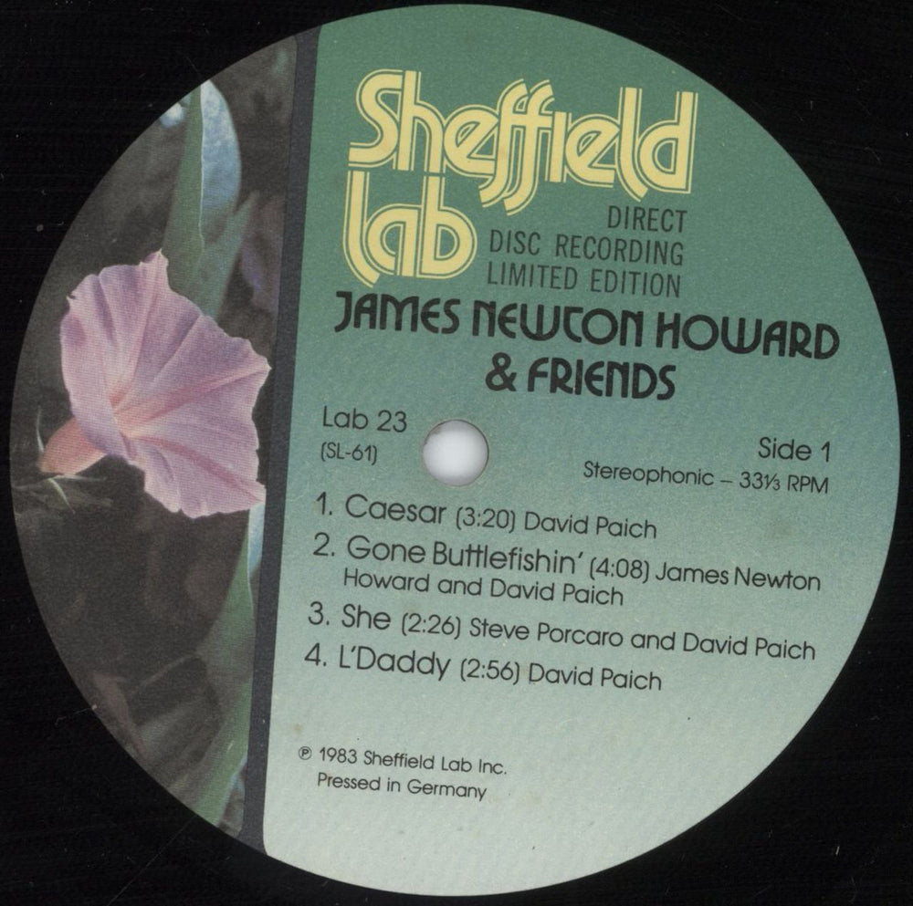 James Newton Howard James Newton Howard & Friends - Direct Disc Recording - VG US vinyl LP album (LP record) JHXLPJA880280