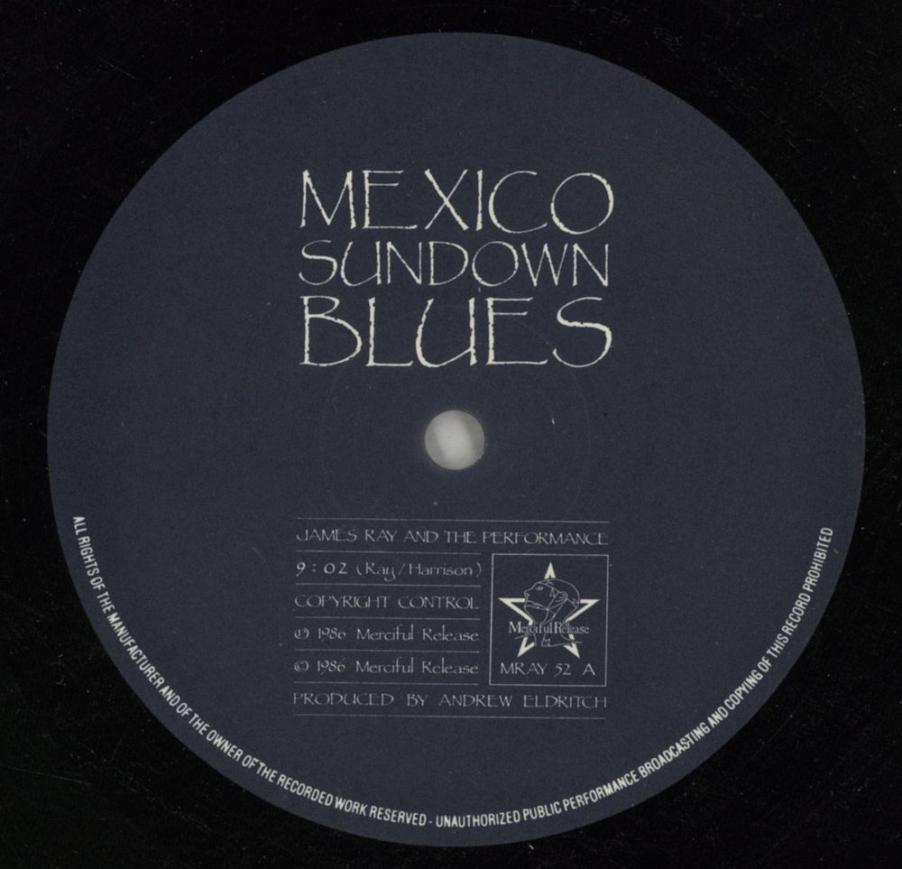 James Rays Gangwar/Performance Mexico Sundown Blues UK 12" vinyl single (12 inch record / Maxi-single) JSY12ME277351