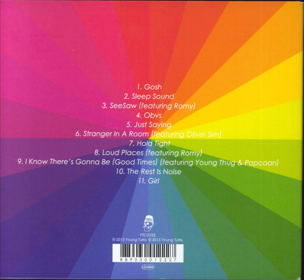 Jamie XX In Colour UK CD album (CDLP)