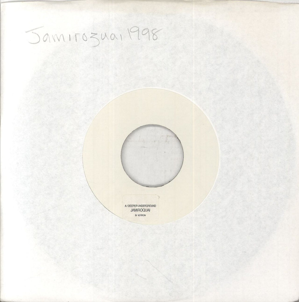 Jamiroquai Deeper Underground UK 7" vinyl single (7 inch record / 45) 6662187